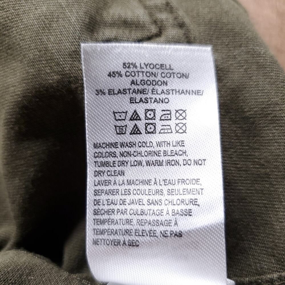Lucky Brand Military Utility Jacket Women S Green Cinch Waist Twill Safari - Picture 11 of 12